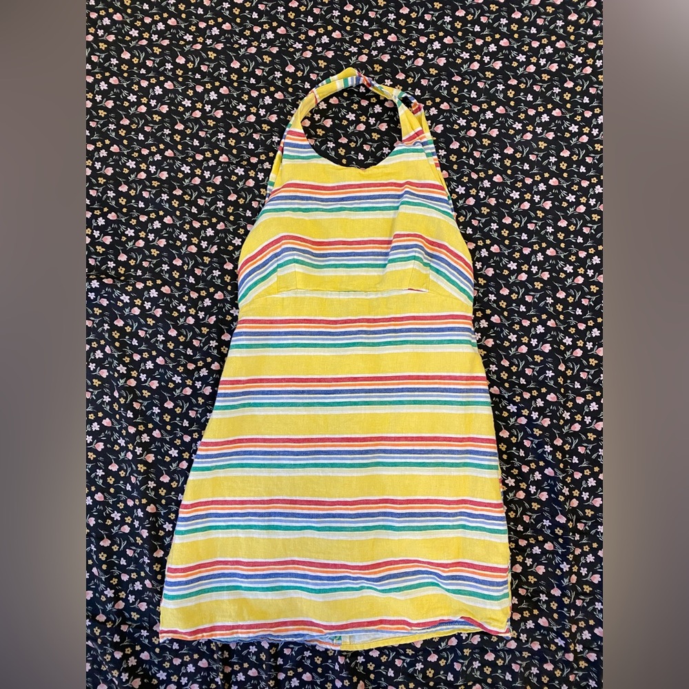 Yellow Rainbow Mini Dress